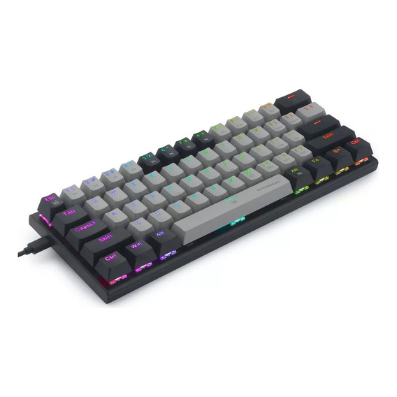 E-yooso Z-11 Gamer Keyboard 61 Teclas Inglés Us Con Luz Rgb