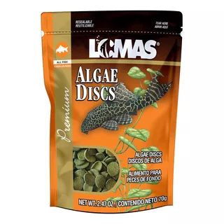 Alimento Para Peces De Fondo 70 Gramos Algae Discs Lomas