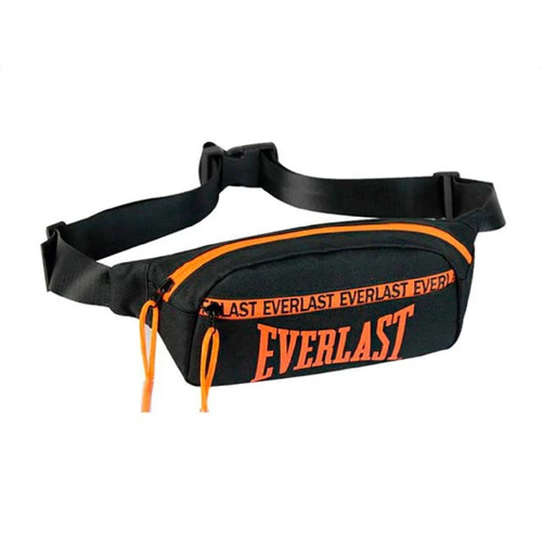 Riñonera Everlast Urbana Canchera Negra Azul Personalizada Color Negro