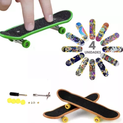 5 Skate Dedo Profissional Shape Com Lixa Para Rampa Pista