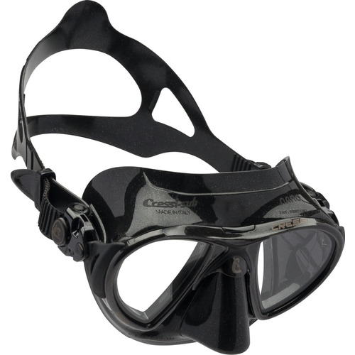 Máscara Visor Nano Crystal Cressi Apnea ,buceo Negro / Negro