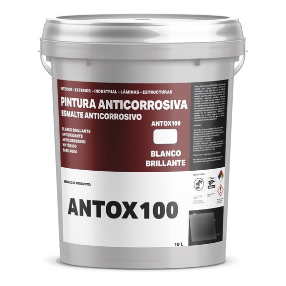 Pintura Anticorrosiva Antioxidante Para Metales - Antox100 