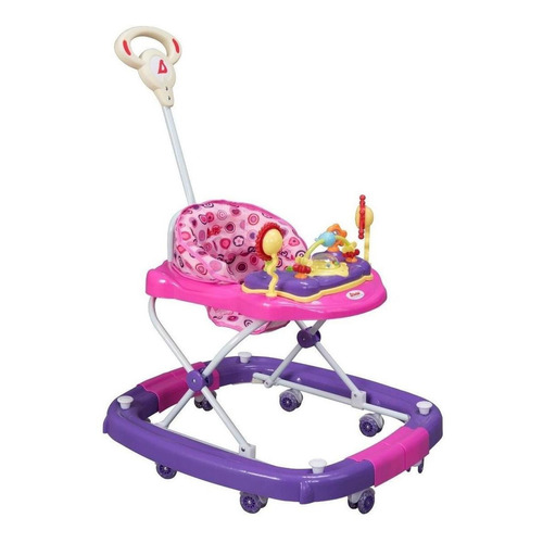 Andadera Mecedora D Bebe Sunshine 2 En 1 Baston Color Rosa