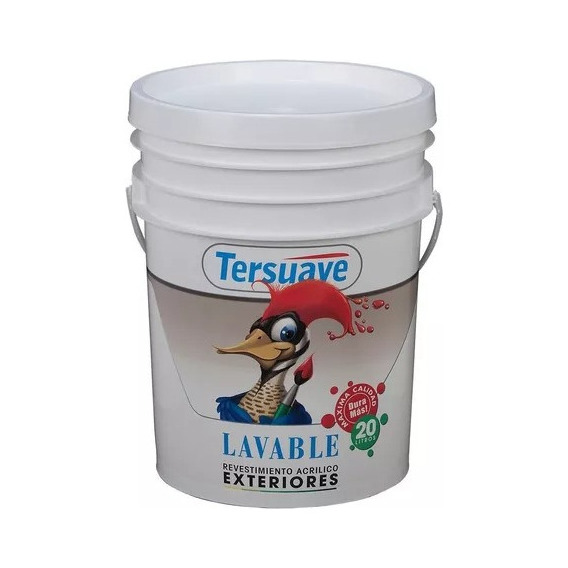 Latex Exterior Lavable Blanco Y Colores  Tersuave 20l Dimens