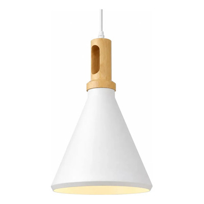  Colgante 1 Luz Siena 1 Blanco Apto Led E27 Deco Luz Desing Blanco