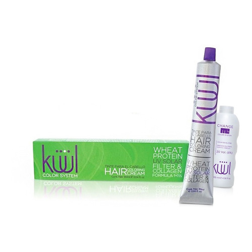 Kit Tinte Kuul  Tinte tono 902 rubio ultra claro nacarado para cabello