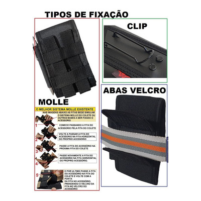 Porta Celular Tático Militar P/ Colete Modular Cordura 1000