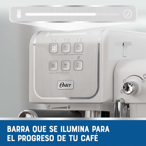 Cafetera Express Oster Primalatte Touch Bvstem6801w White Color Blanco