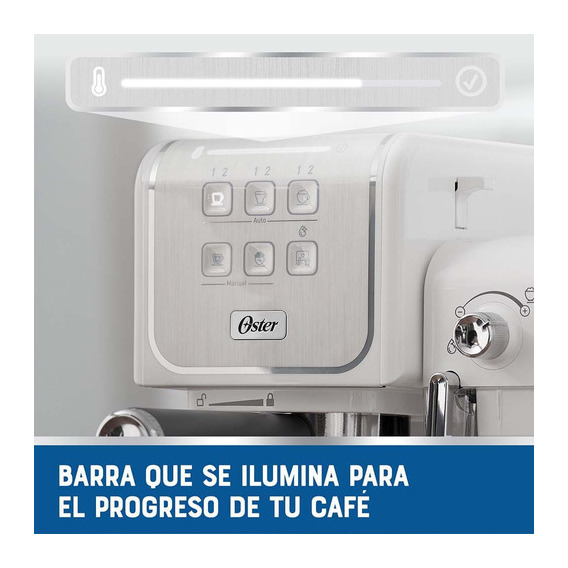 Cafetera Express Oster Primalatte Touch Bvstem6801w White Color Blanco