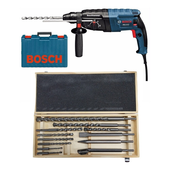 Rotomartillo Bosch Gbh 2-24d + Set 12 Puntas Mechas Sds-plus