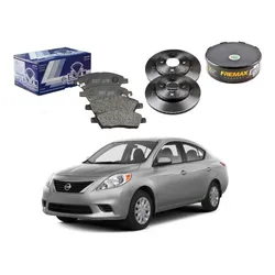 Kit Disco Pastilha Freio Dianteiro Versa 1.6 2012 A 2014