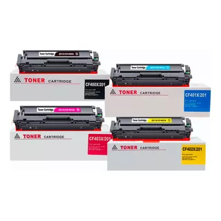 Kit 4 Toner Genericos 201x Para Laserjet Pro Mfp M277dw