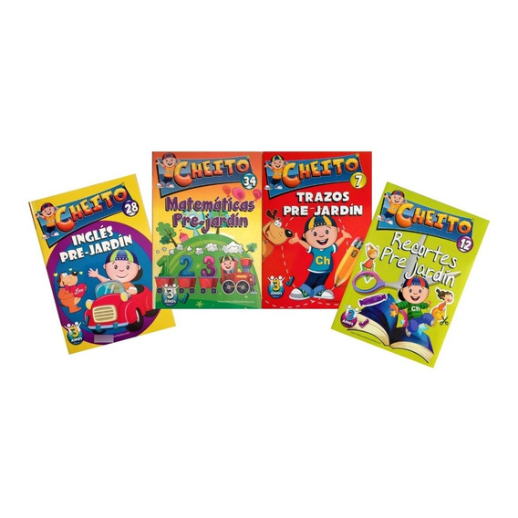 Super Combo Libros Cartillas Cheito Pre-jardin X 4 Unidades