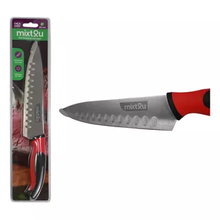 Faca Santoku Do Chef 8  Premium Aço Inox - Churrasco / Sushi