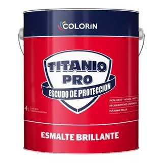 Esmalte Sintético Bco Brillante Titanio 4l Colorin Verrina