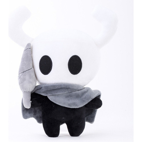 Peluche Del Fantasma Del Caballero De Hollow Knight Color Blanco