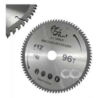 Disco De Serra P/ Madeira E Mdf 12 Pol. 96 Dentes Sa Tools Cor Cromado