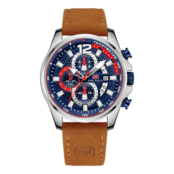 Reloj Para Hombre Mini Focus Mf0350g Mfa9501 Marrón