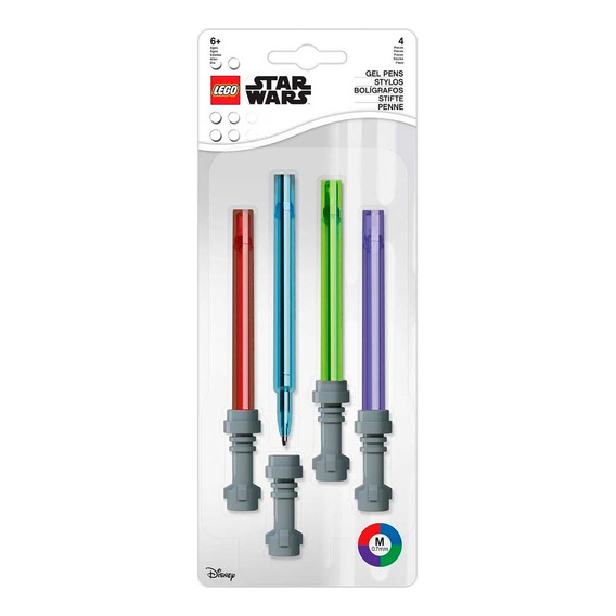 Lapiceros De Lego Star Wi Ligthsaber Gel Pens 4pack