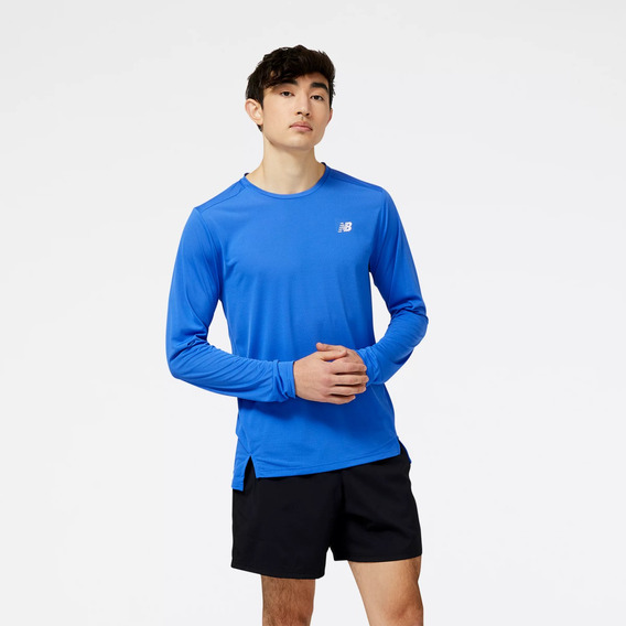 Playera New Balance Accelerate Long Sleeve Para Hombre