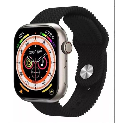 Combo Smart Watch Hk9 Pro 2da G Y Correa Small Square Negro Color de la malla Gris