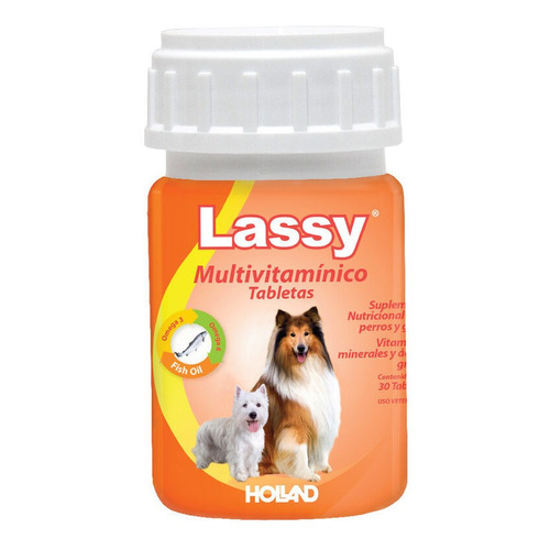 Multivitaminico Lassy Suplemento Para Perros Holland 30 Tabs