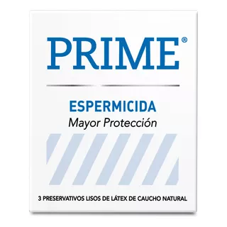 Preservativos Prime Espermicida Cajita X 3u Mayor Protección