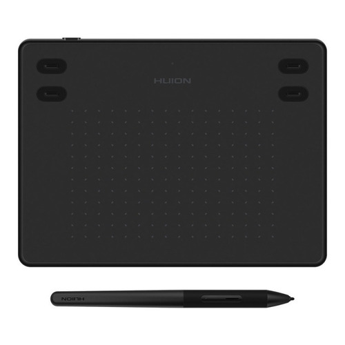 Tableta Digitalizadora Huion Inspiroy Rte-100 Negra Dibujo Color Negro