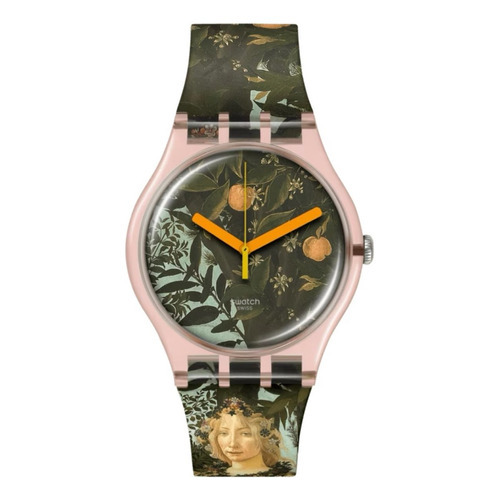 Reloj Swatch Allegoria Della Primavera By Botticelli Art Color de la malla Rosa Color del bisel Rosa Color del fondo Verde
