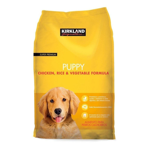 Alimento Kirkland Signature Super Premium Puppy para perro cachorro todos los tamaños sabor pollo, arroz y vegetales en bolsa de 9kg