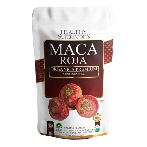 Maca Roja 500g Premium Orgánica