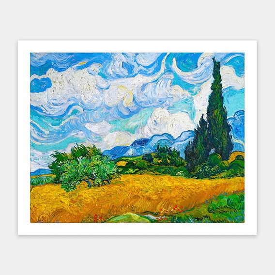 Rompecabezas Pintoo Van Gogh - Campo De Trigo Con Cipreses