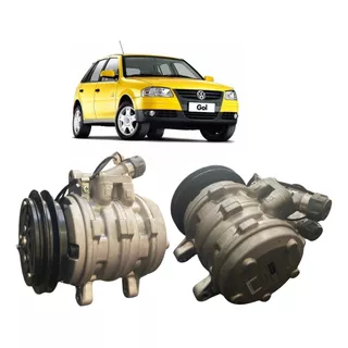 Compressor De Ar  Gol G2 G3 G4 1.0 10p08 Polia Canal A R134a