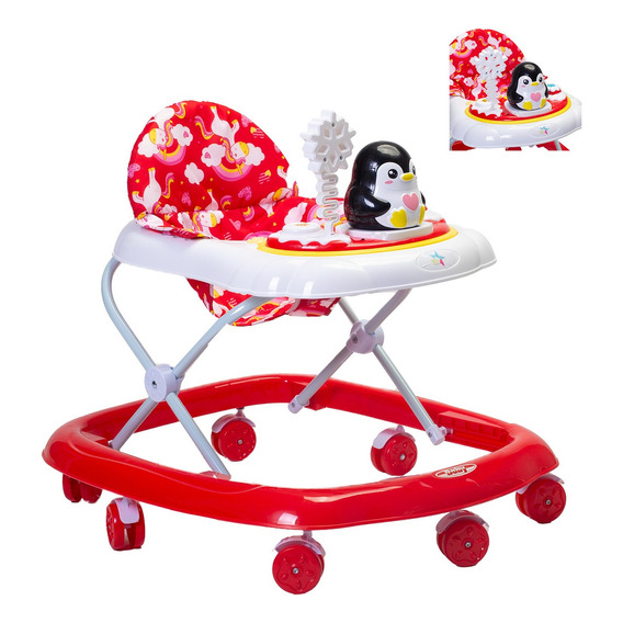 Andadera Para Bebé Starkids N5218 Con Llantas 360° Color Rojo