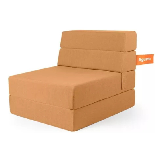 Sofa Cama Individual Agusto ® Sillon Plegable Color Naranja