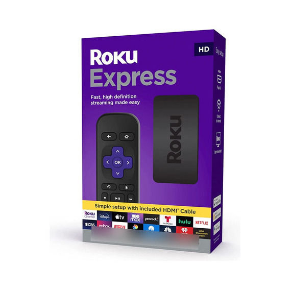 Roku Express Tv Hd Streaming Netflix Youtube Smart Tv Conver Color Negro