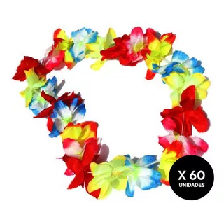 Collar Hawaiano Multicolor 60 Unidades