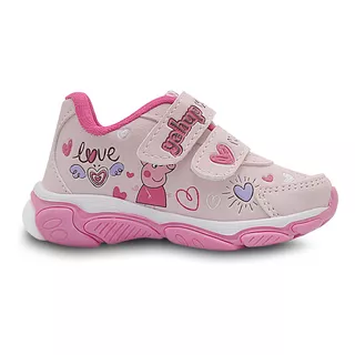 Tênis Infantil Feminino Personagem Peppa Casual Kids Menina