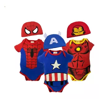 Kit 3 Pañaleros Marvel Capitán America, Spiderman, Ironman