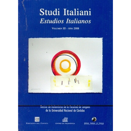 Studi Italiani = Estudios Italianos - Blanco De Garc, de BLANCO DE GARCÍA, TRINIDAD. Editorial DEL COPISTA EDICIONES en español