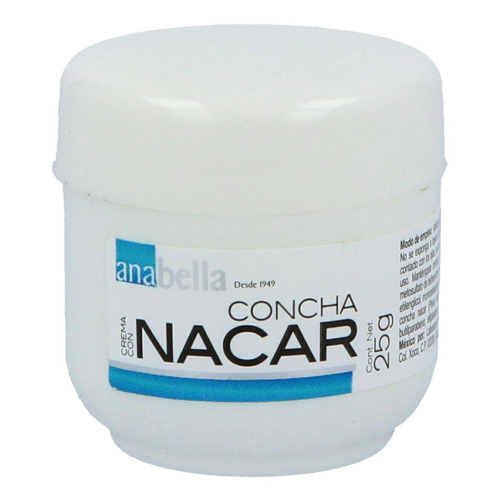 Crema Con Concha Nacar Tarro Con 25 G