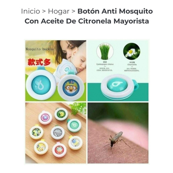 Botones Anti Mosquitos 