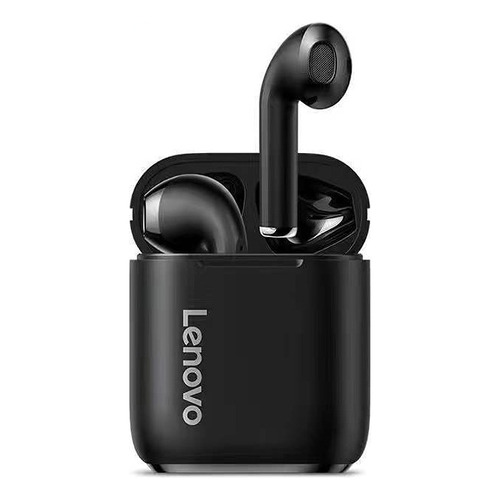 Audífonos in-ear gamer Bluetooth inalámbricos Lenovo Thinkplus LivePods LP2 negro con luz LED