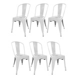 Sillas Tolix X6 C - Desillas Estructura de la silla Tono Blanco