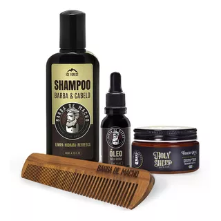 O Melhor Kit De Barba Com Shampoo Oleo Pomada E Pente