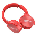 Headset gamer sem fio Hrebos HS-95 vermelho