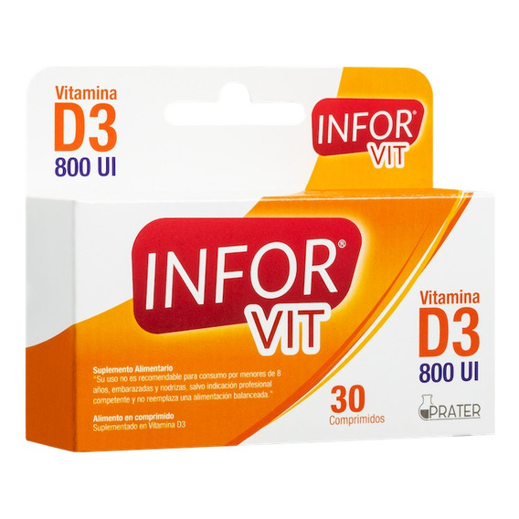   Vitamina D3 800 Ui 30 Comprimidos - Infor