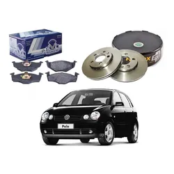  Disco Pastilha Dianteiro Polo 1.0 16v 2002 A 2004