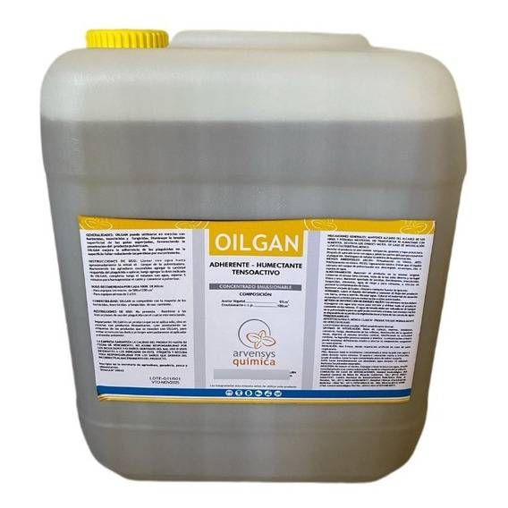 Oilgan Aceite Vegetal X 20 Lts Arvensys Química Coadyuvante