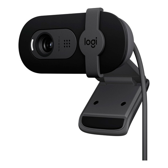 Logitech Brio 100, Webcam Full Hd 1080p, Tapa / Rightlight 2 Color Negro